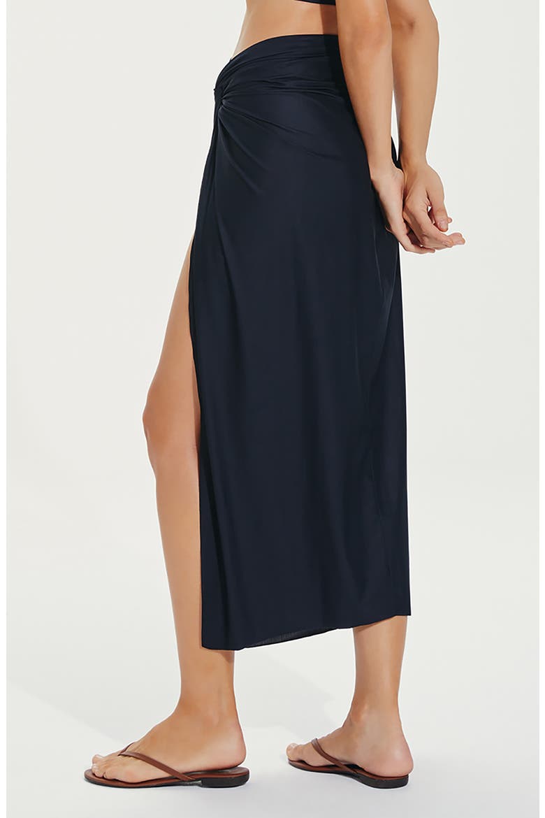 Karen Cover-Up Midi Skirt, Alternate, color, BLACK