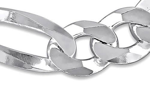 Delmar Figaro Chain Necklace & Bracelet Set In White
