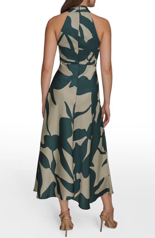 Donna Karan New York Poly Print Sleeveless Gown In Multi