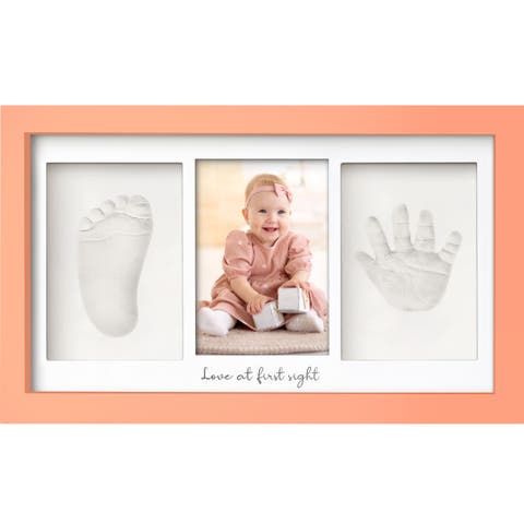 Baby Handprint & Footprint Keepsake Duo Frame