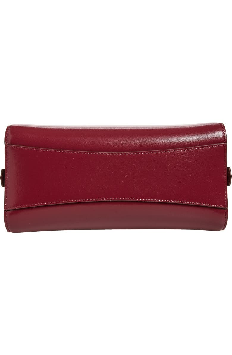 Givenchy Mini Antigona Leather East/West Satchel, Alternate, color, Burgundy