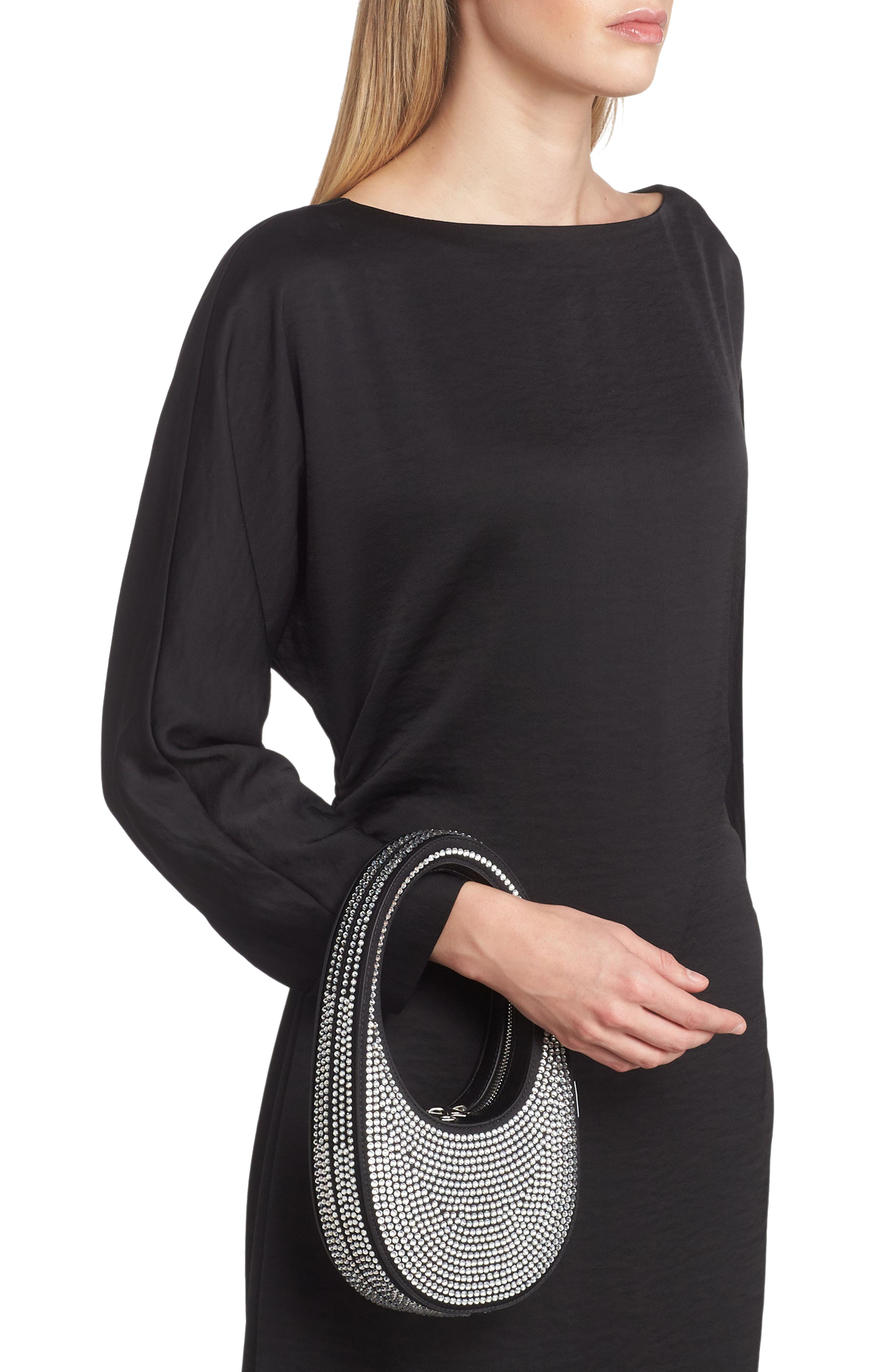 Coperni Mini Swipe Crystal Embellished Bag, Alternate, color, 