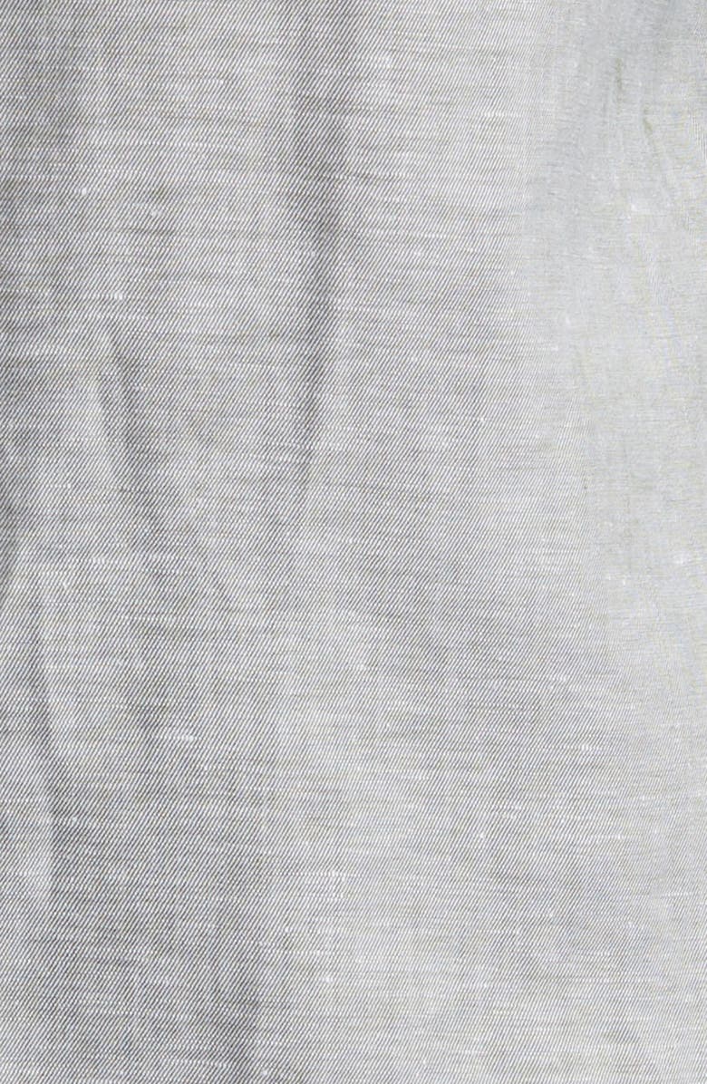 Scott Barber Solid Linen & Lyocell Twill Button-Down Shirt, Alternate, color, 