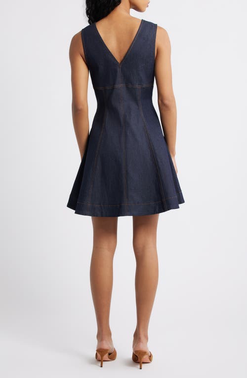 Freemarket Sleeveless Denim Minidress In Multi