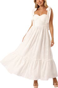 Petal & Pup Fiora Eyelet Embroidery Maxi Dress