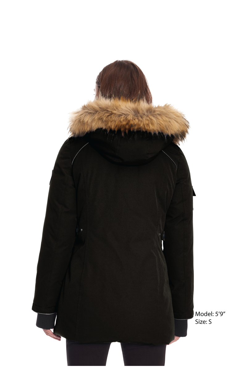 Alpine North GLACIER - Vegan Down Classic Winter Parka Jacket, Alternate, color, Black