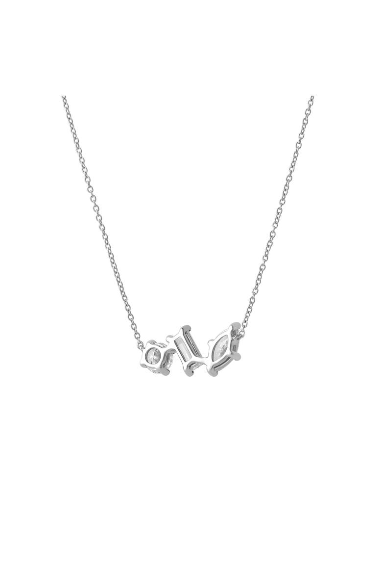 Selara 14K Gold Lab Grown Diamond Necklace - 0.75 Ct, Alternate, color, 14K White Gold