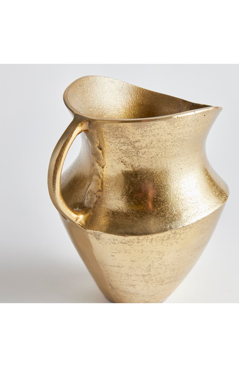Napa Home & Garden Elaina Decorative Vase Pitcher Medium, Alternate, color, Gold