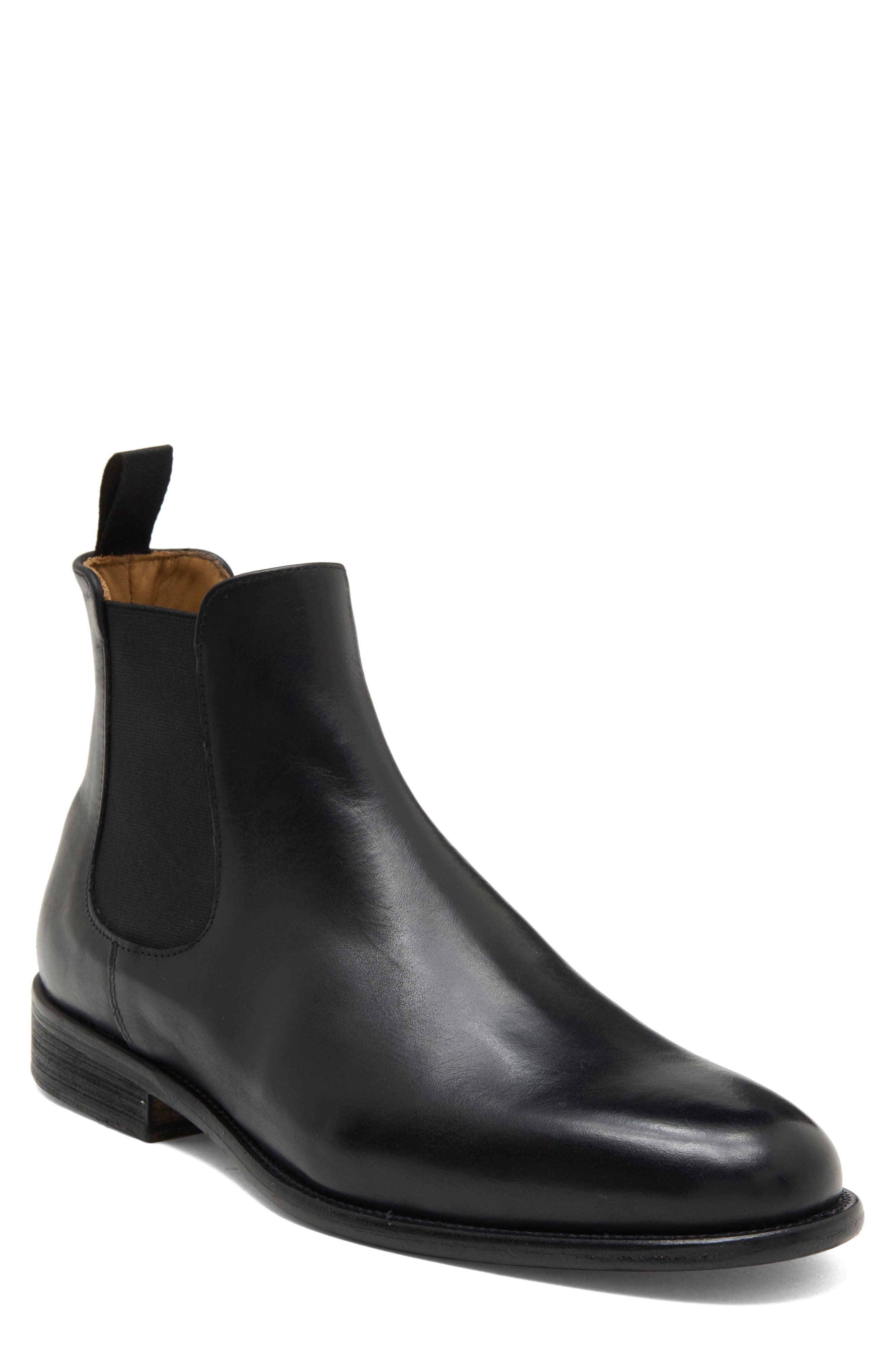 Barnes Leather Chelsea Boot, Main, color, VITELLO BLACK