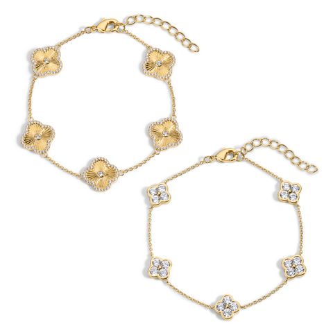 Icon and Camilla Clover Bracelet - Set of 2