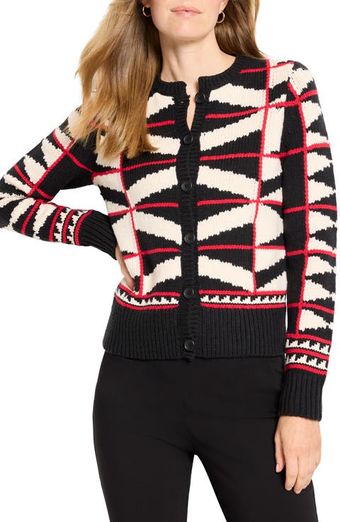 Scarlet Angles Cotton Blend Cardigan