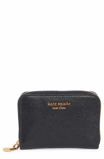Morgan Saffiano Leather Zip Card Case