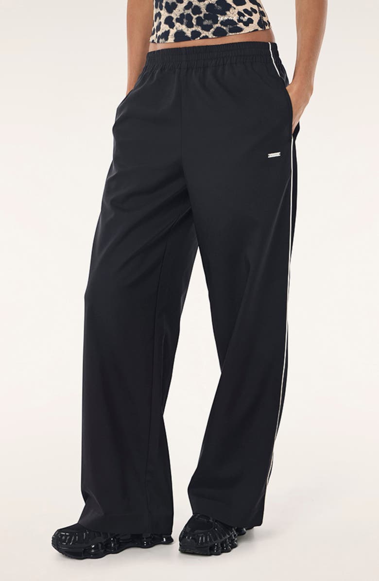 P.E Nation Paradiso Wide Leg Performance Pants, Main, color, Black