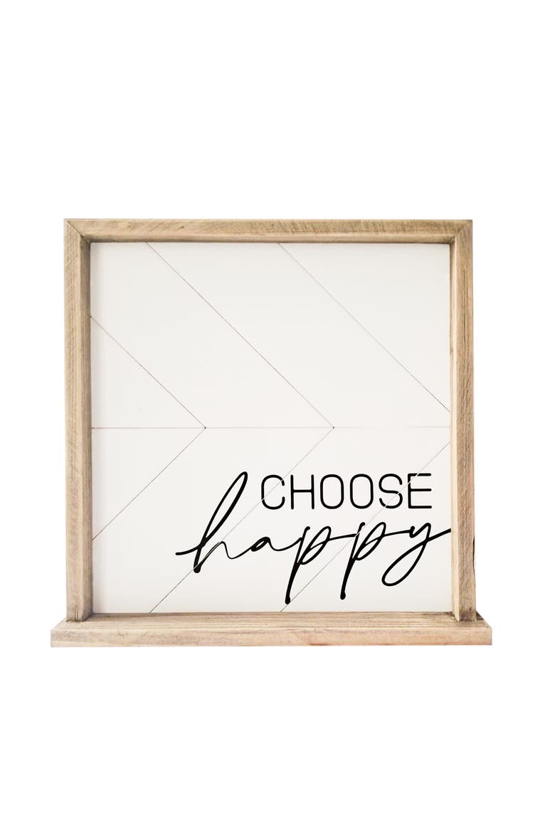 Choose Happy Sign, Main, color, Brown