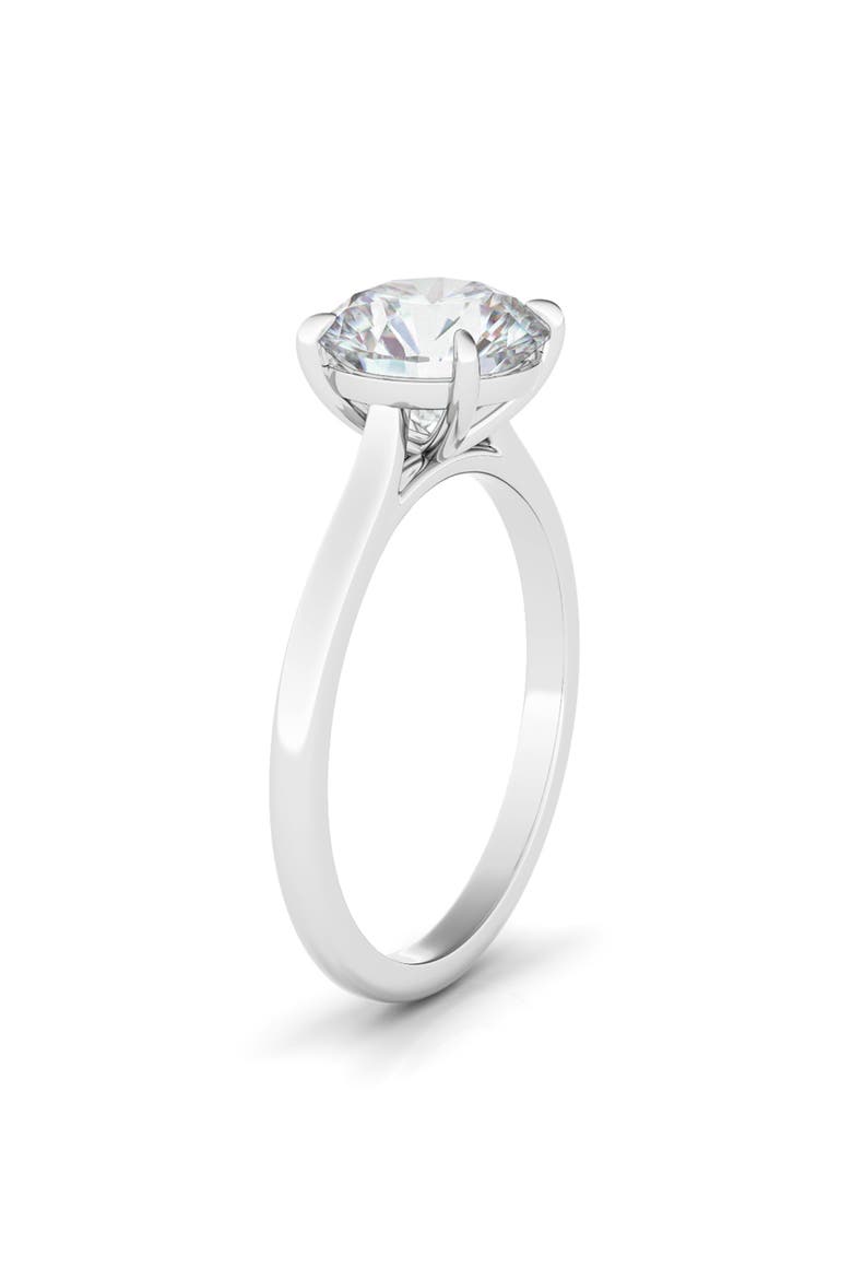 Round Brilliant Cut Lab Grown Diamond Ring, Alternate, color, 2.50 CTW 18K WHITE GOLD