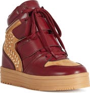 AZALEA WANG Lumus Wedge High Top Sneaker