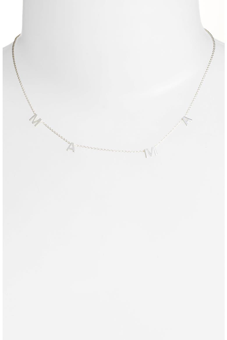 Argento Vivo Mama Frontal Necklace, Alternate, color, SILVER
