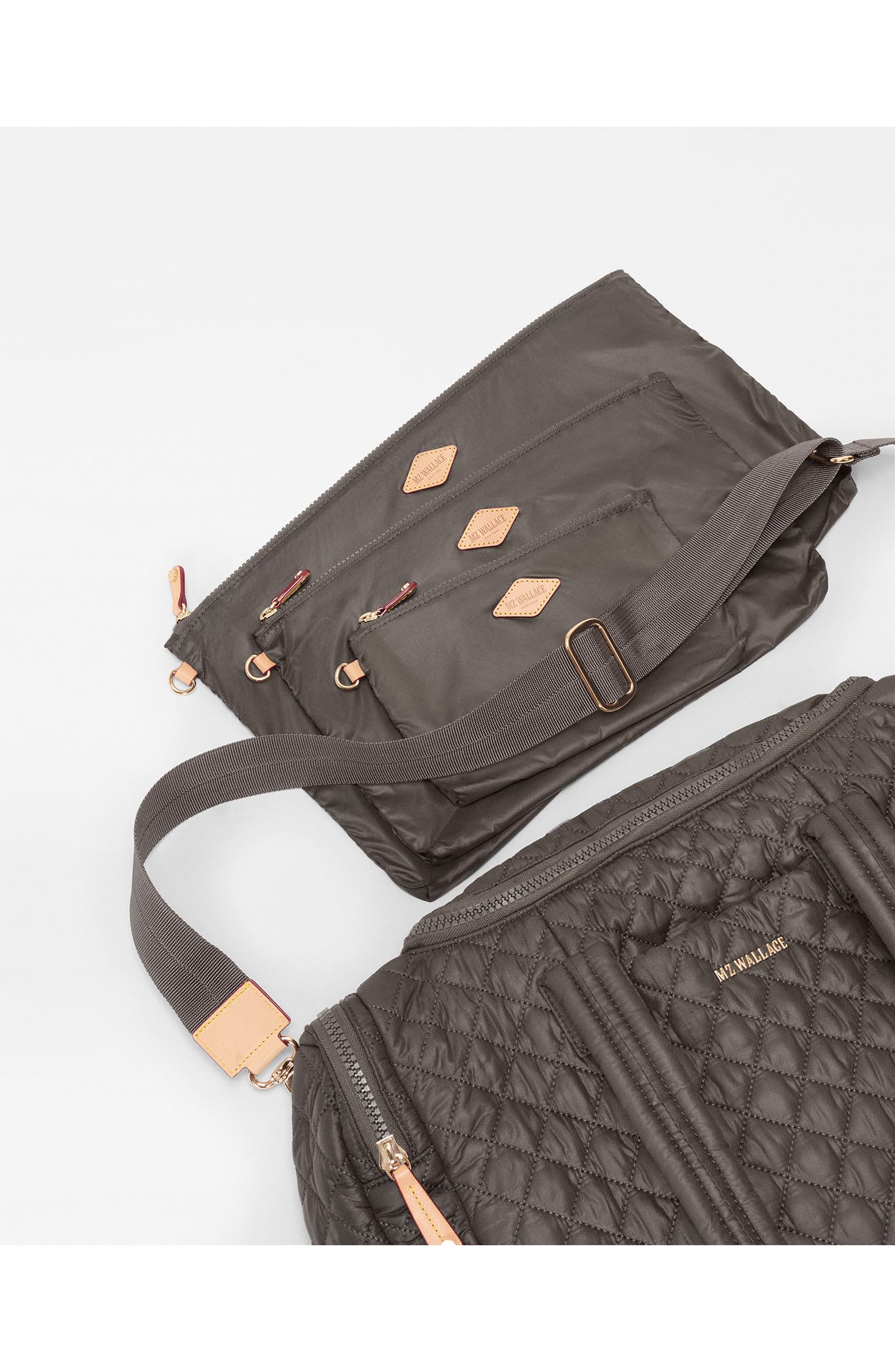 MZ Wallace Metro Team III Quilted Nylon Duffle Bag, Alternate, color, Magnet