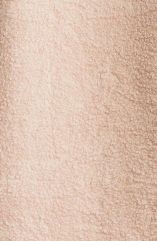 Faherty Holden High Pile Fleece Jacket In Peach Whip