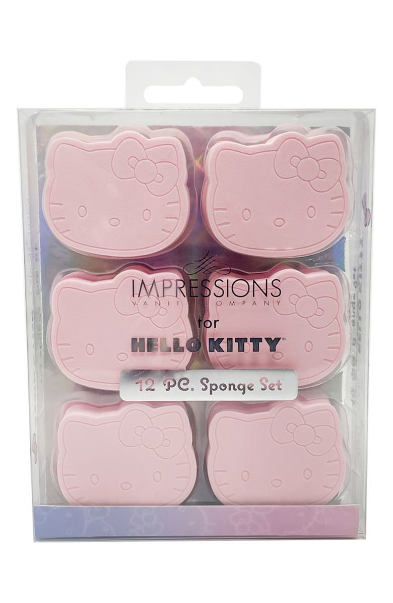 Impressions Vanity Co. x Sanrio Hello Kitty<sup>®</sup> 12-Piece Makeup Sponge Set, Alternate, color, Pink
