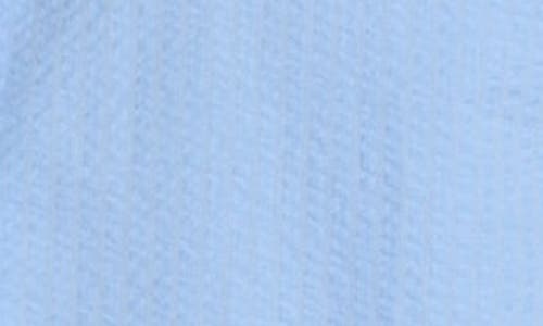 Studio Garnet Los Angeles Seaside Short Sleeve Cotton Seersucker Button-up Shirt In Blue