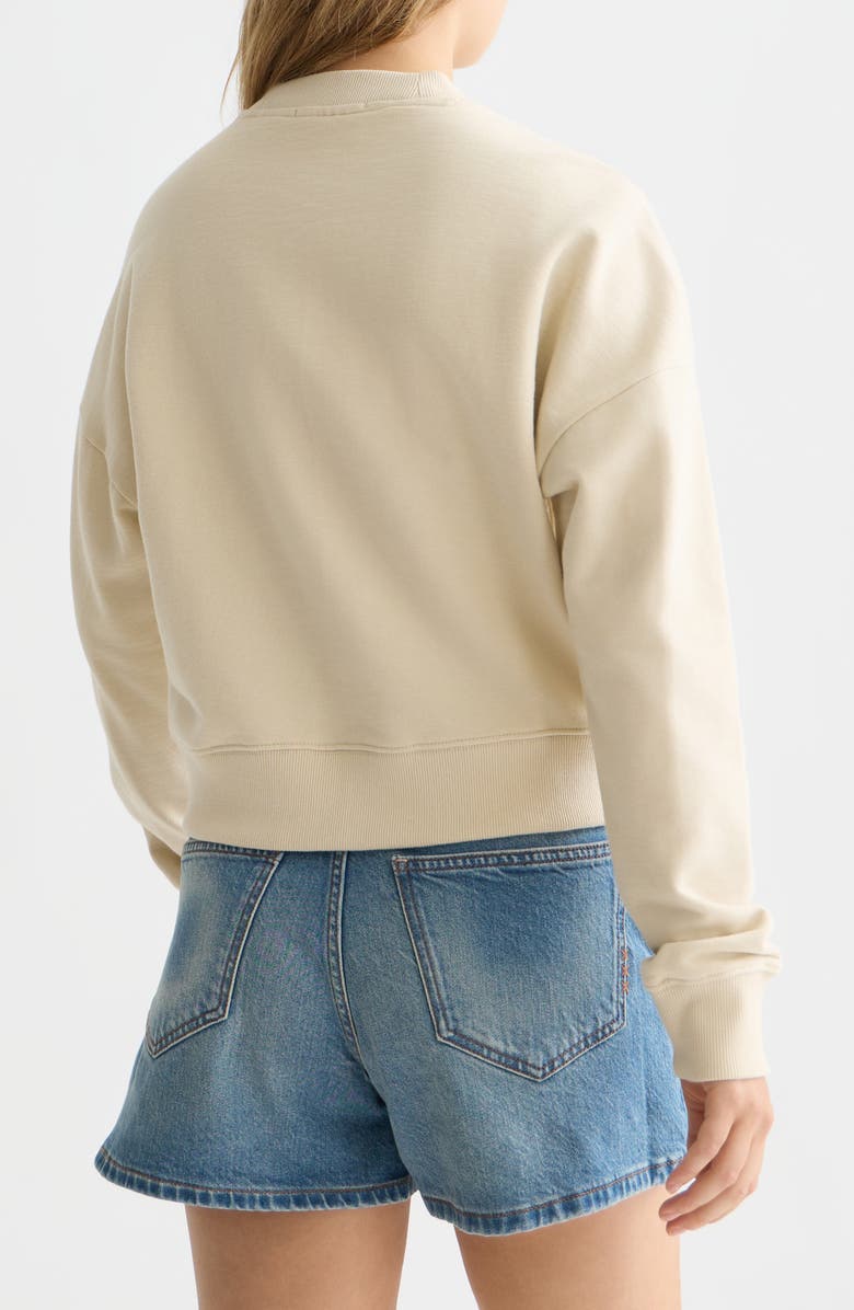 Scotch & Soda Artwork Embroidered Cotton Sweatshirt, Alternate, color, 