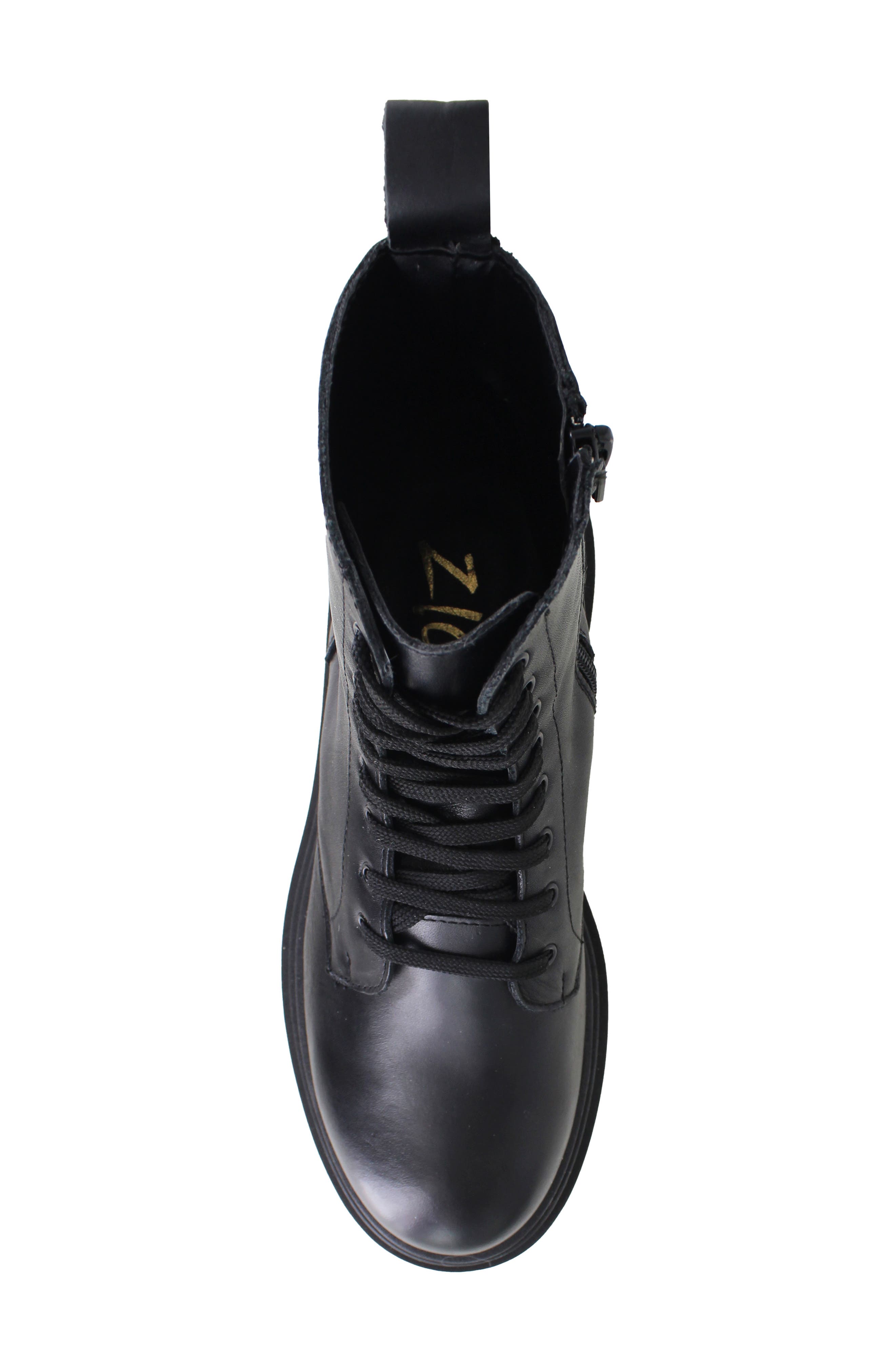ZIGI Brunella Water Resistant Platform Combat Boot, Alternate, color, Black
