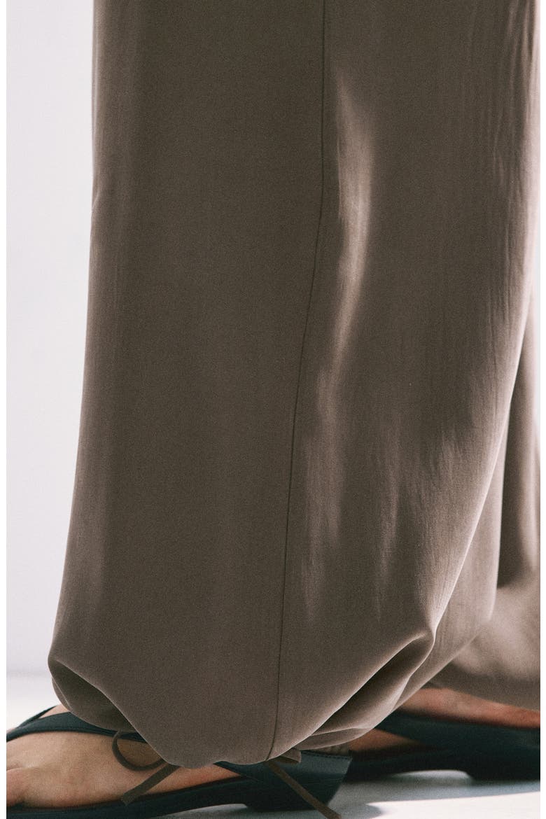 Elastic Waist Baggy Wide Leg Pants, Alternate, color, CHOCOLATE