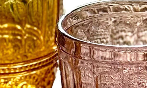 Patina Vie Maison Set Of 4 Multicolor Stemless Glasses