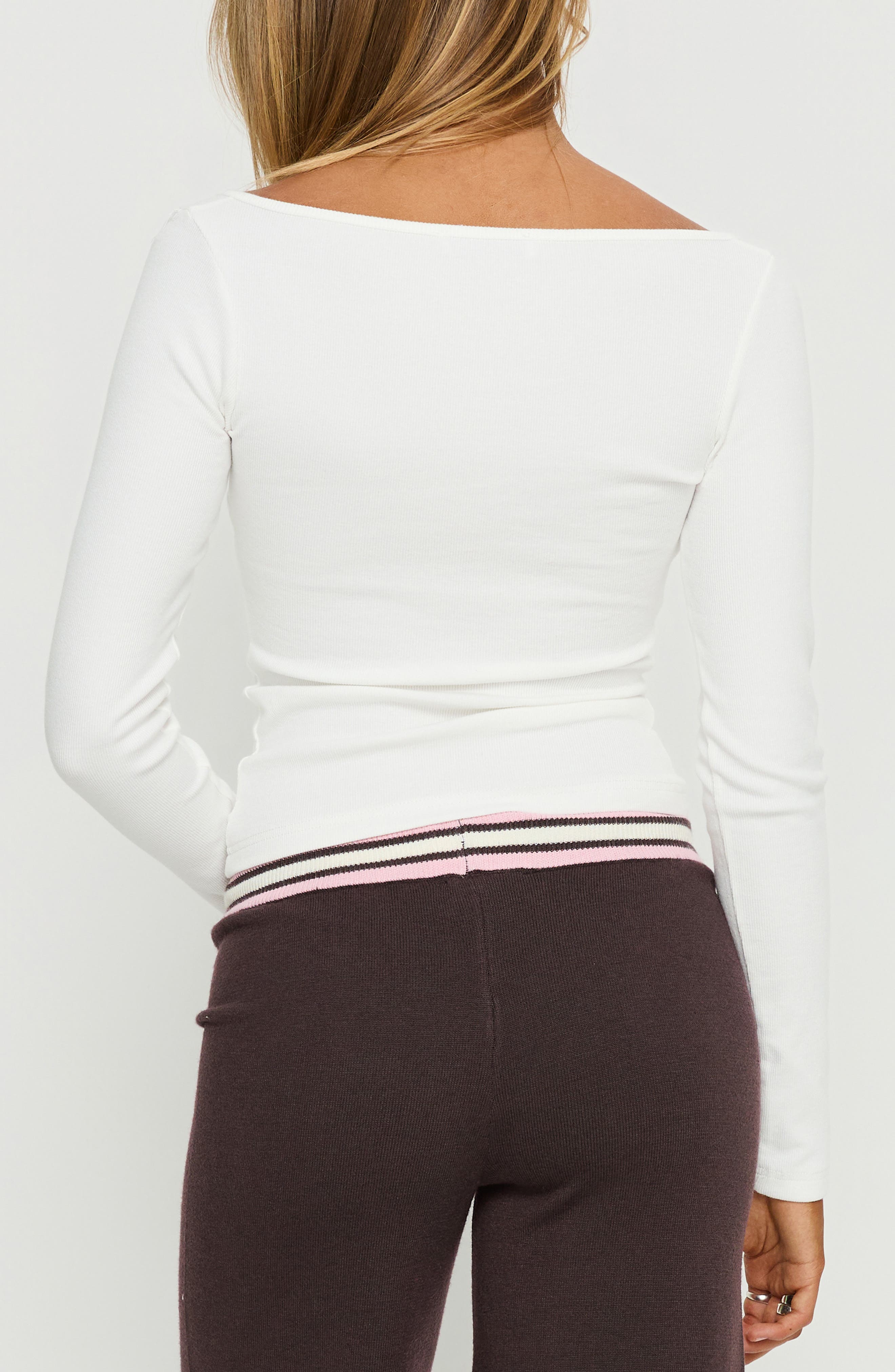 Kelsie Organic Cotton Blend Henley - image 2