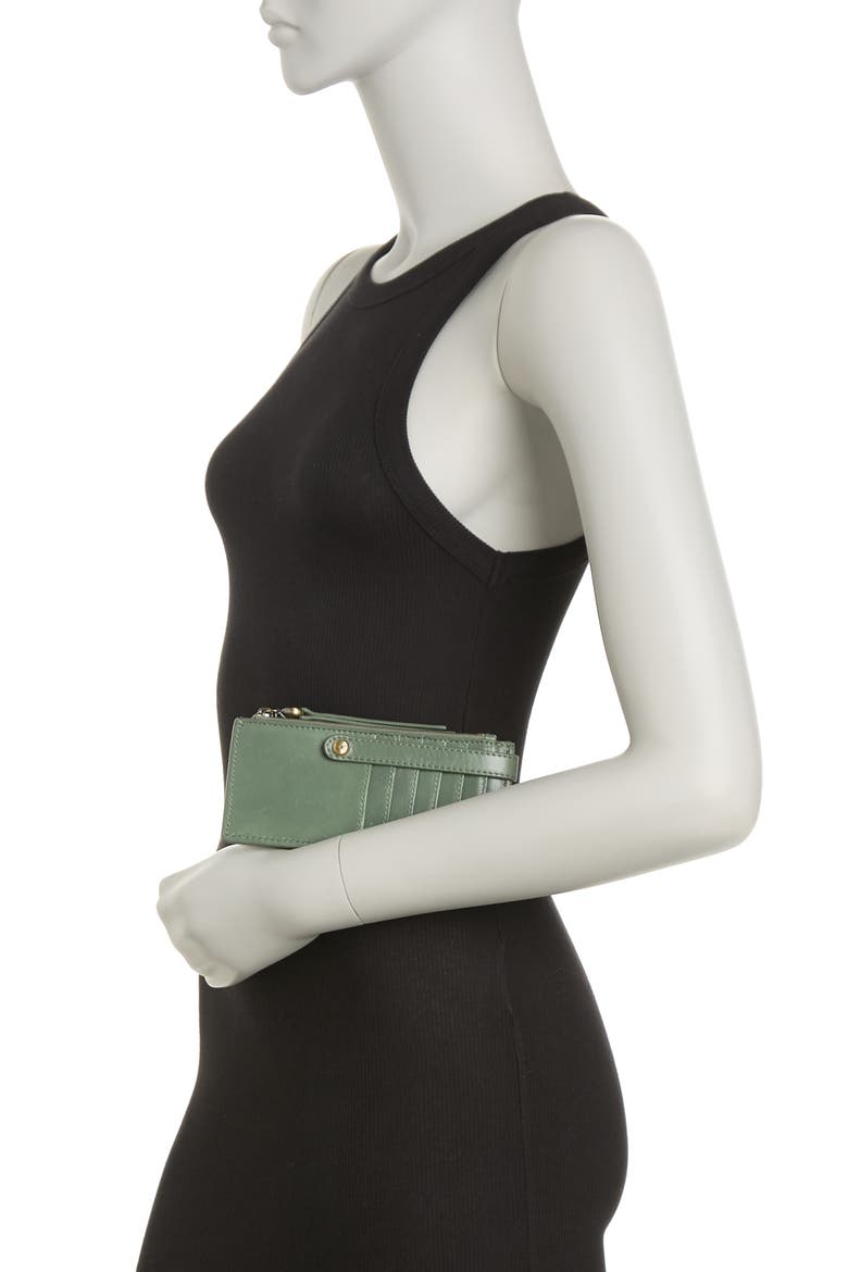 Range Leather Card Wallet, Alternate, color, BOTTLE GREEN