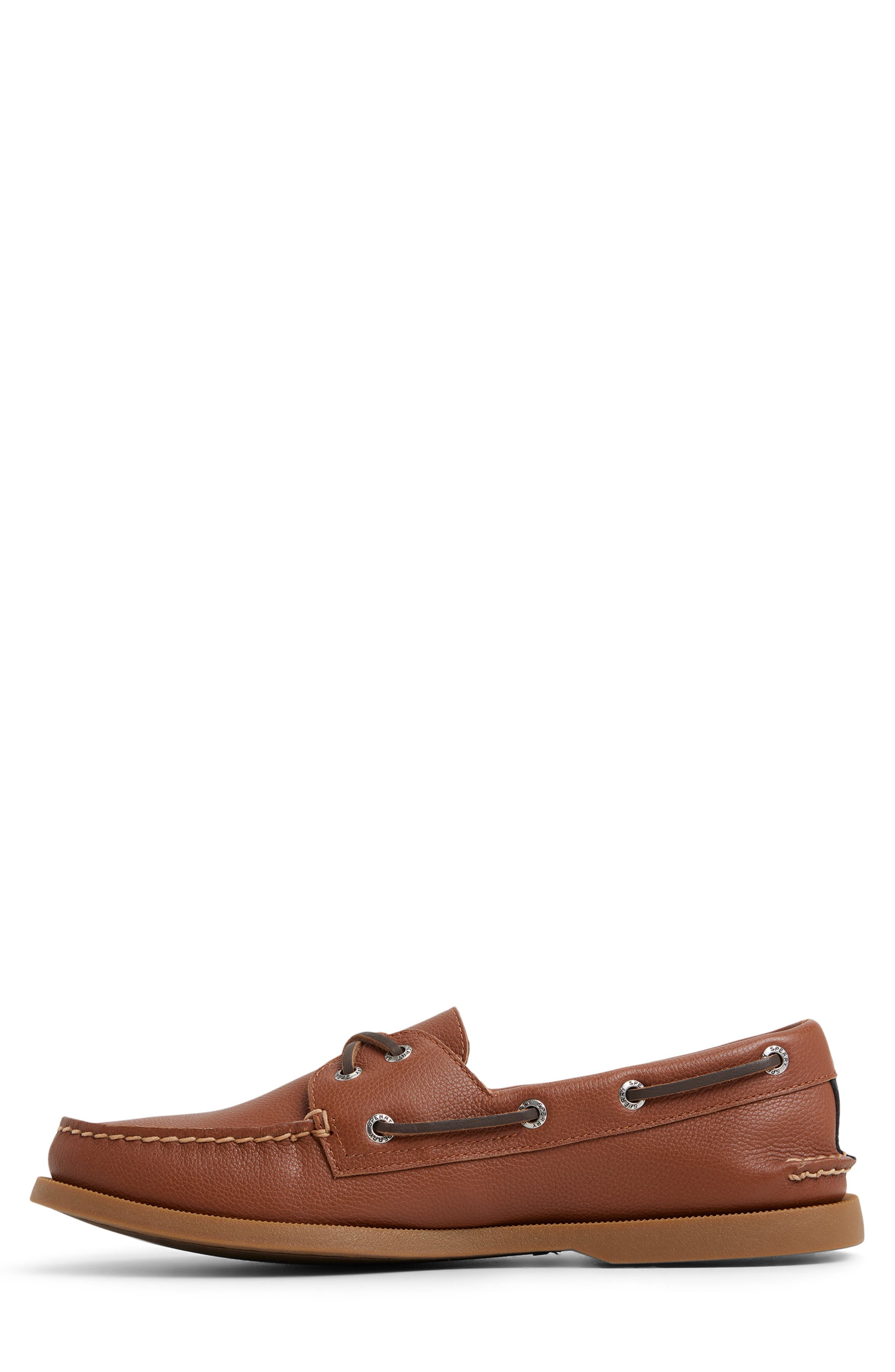 Sperry Authentic Original<sup>™</sup> 2-Eye Cross Lace Boat Shoe, Alternate, color, Tan