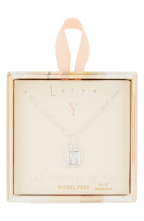 Leith Initial Pendant Necklace