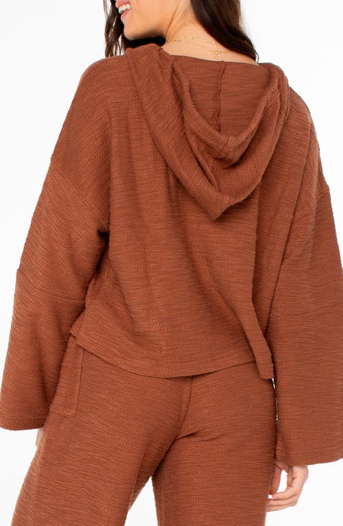 Roxy Rich Coast Hoodie In Brown
