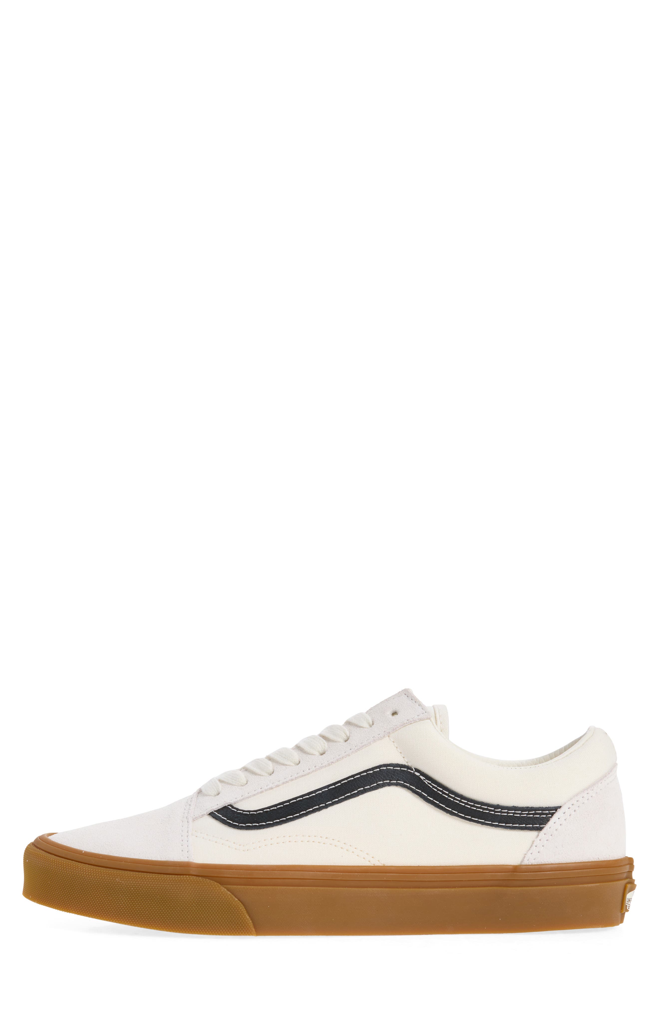 Old Skool Sneaker, Alternate, color, GUM WHITE