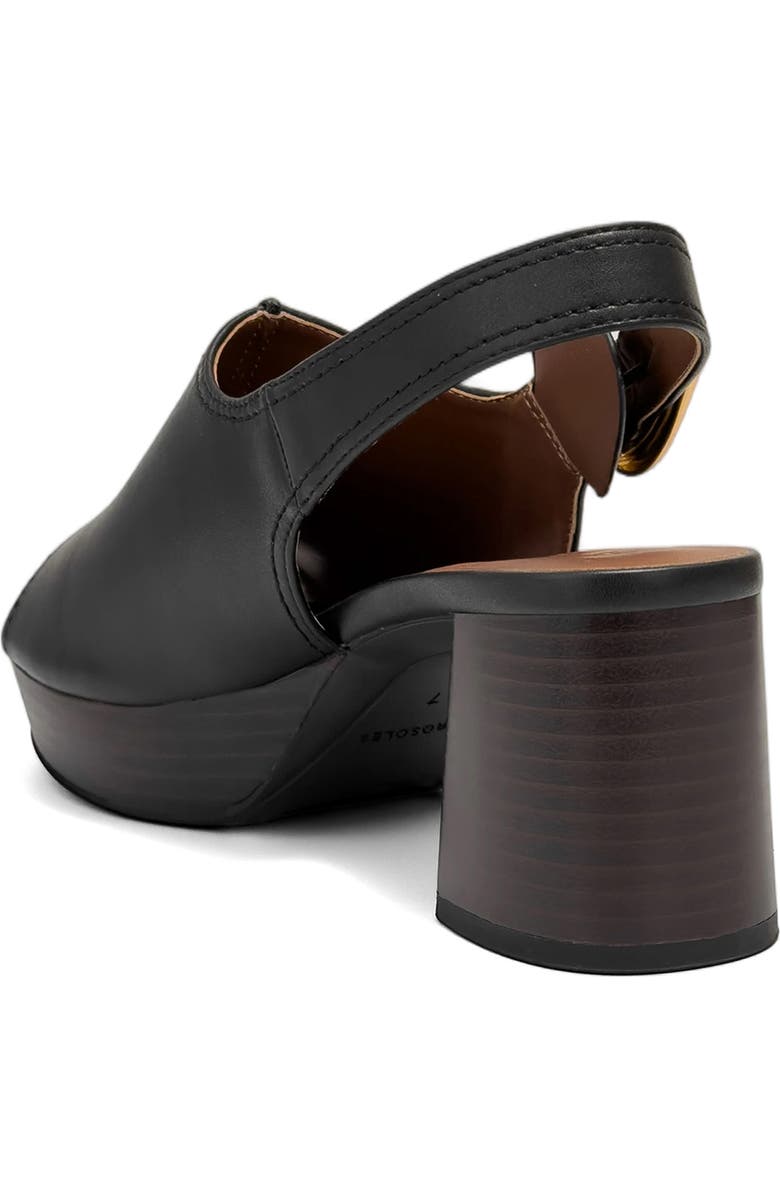 Aerosoles Chancey Platform Sandal, Alternate, color, Black Faux Leather