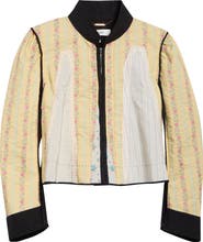 Chloé Floral Linen & Cotton Jacquard Patchwork Jacket