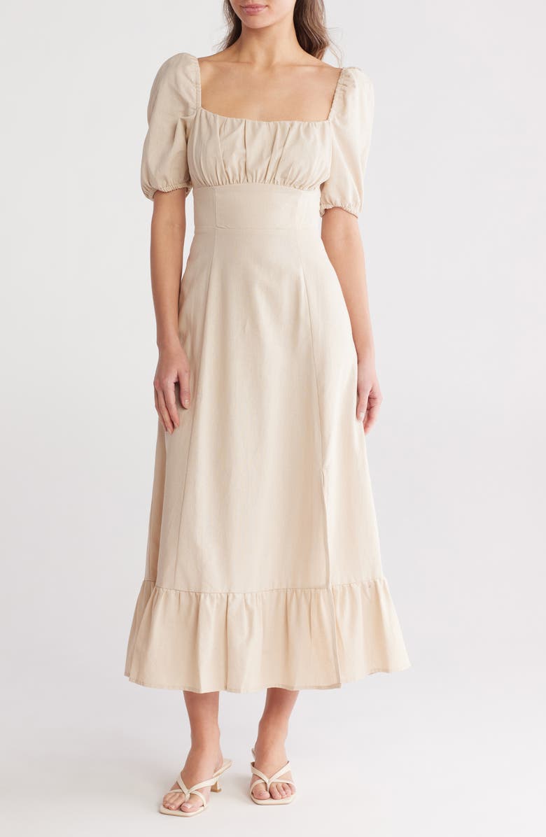 London Times Square Neck Maxi Dress, Main, color,