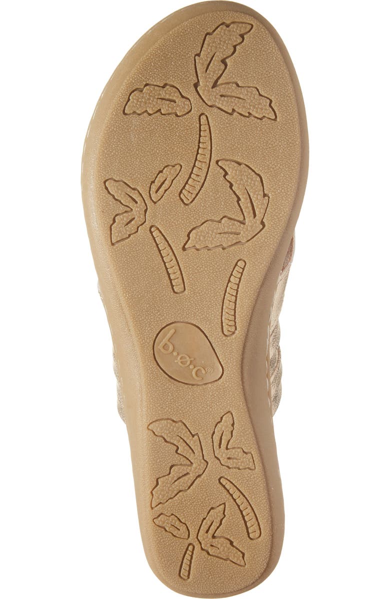 B O C BY BØRN Alisha Toe Loop Sandal, Alternate, color, Champagne Metallic