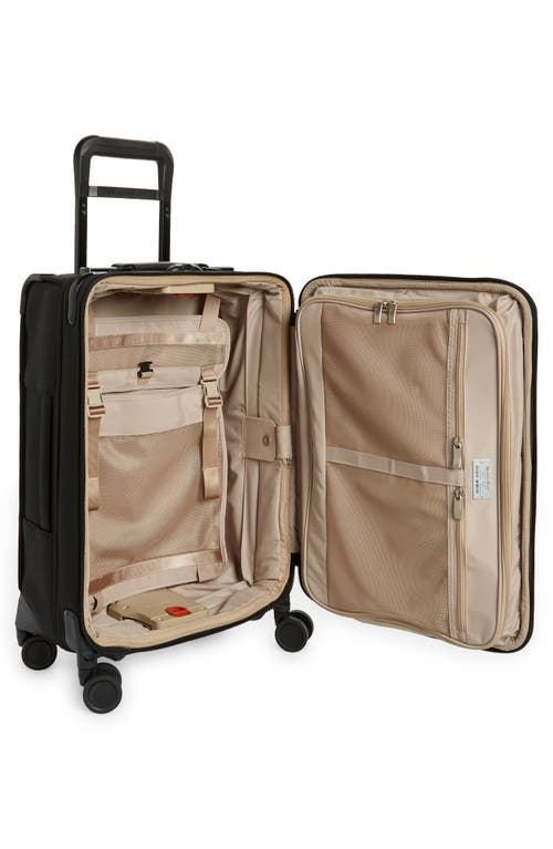 Briggs & Riley Baseline Essential 22-inch Expandable Spinner Carry-on Bag In Black