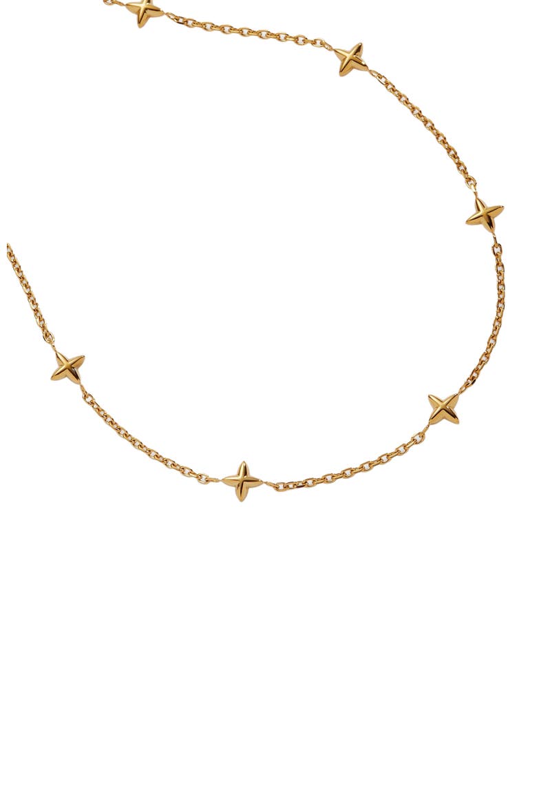 Star Chain Anklet, Alternate, color, Gold
