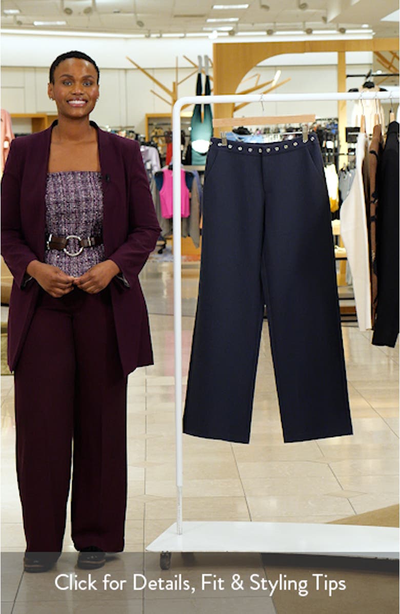 Ayve Eyelet Straight Leg Pants, sales video thumbnail