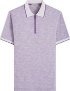 Bugatchi Cotton
Linen Quarter Zip Polo