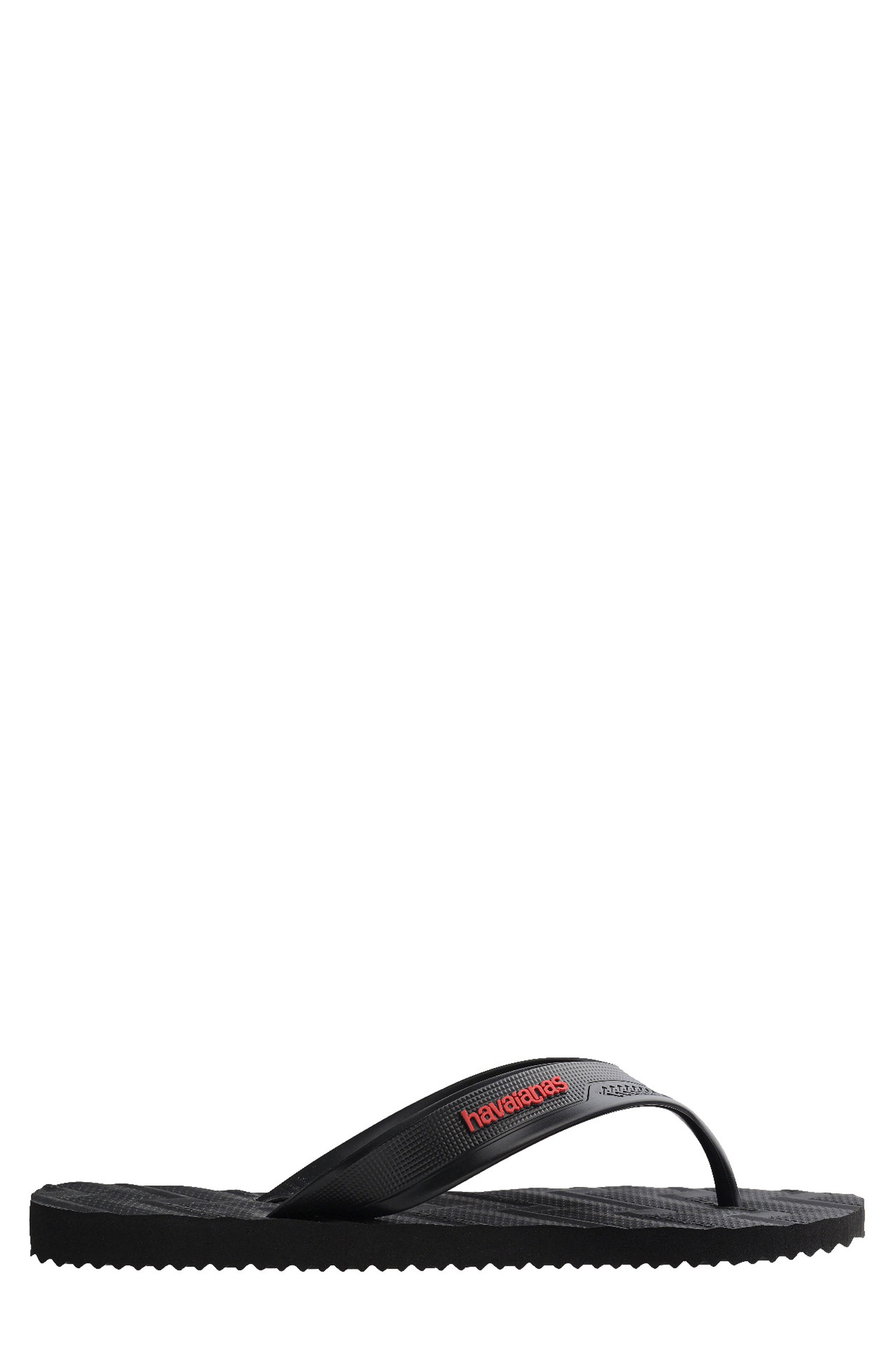 Track Waves Flip Flop, Alternate, color, BLACK