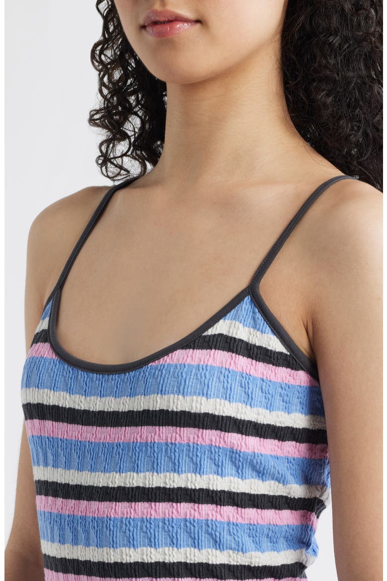 Bobby Stripe Sleeveless Minidress, Alternate, color, BLUE MULTI
