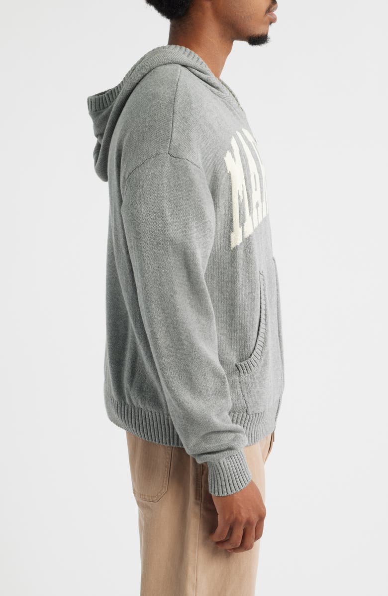 MARKET Classic Jacquard Zip Hoodie, Alternate, color, Heather Grey