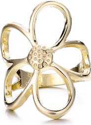 Adornia Flower Outline Ring