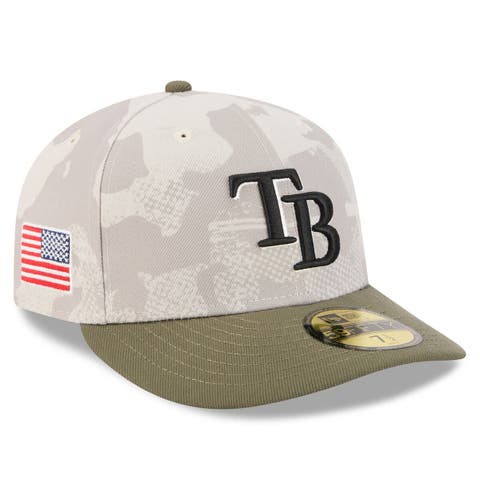 Men's New Era Light Beige/Olive Tampa Bay Rays 2025 Armed Forces Day 59FIFTY Fitted Hat