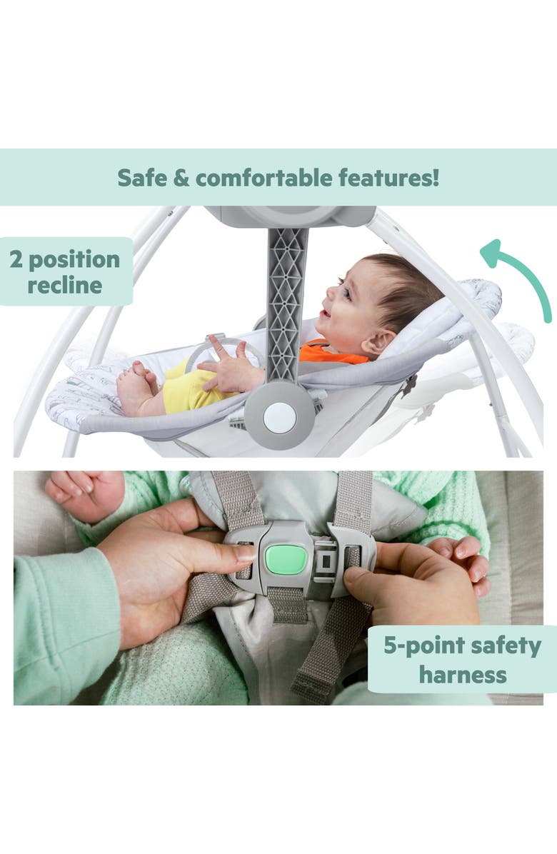 BRIGHT STARTS Disney Baby Winnie the Pooh Milestone Swing, Alternate, color, Grey