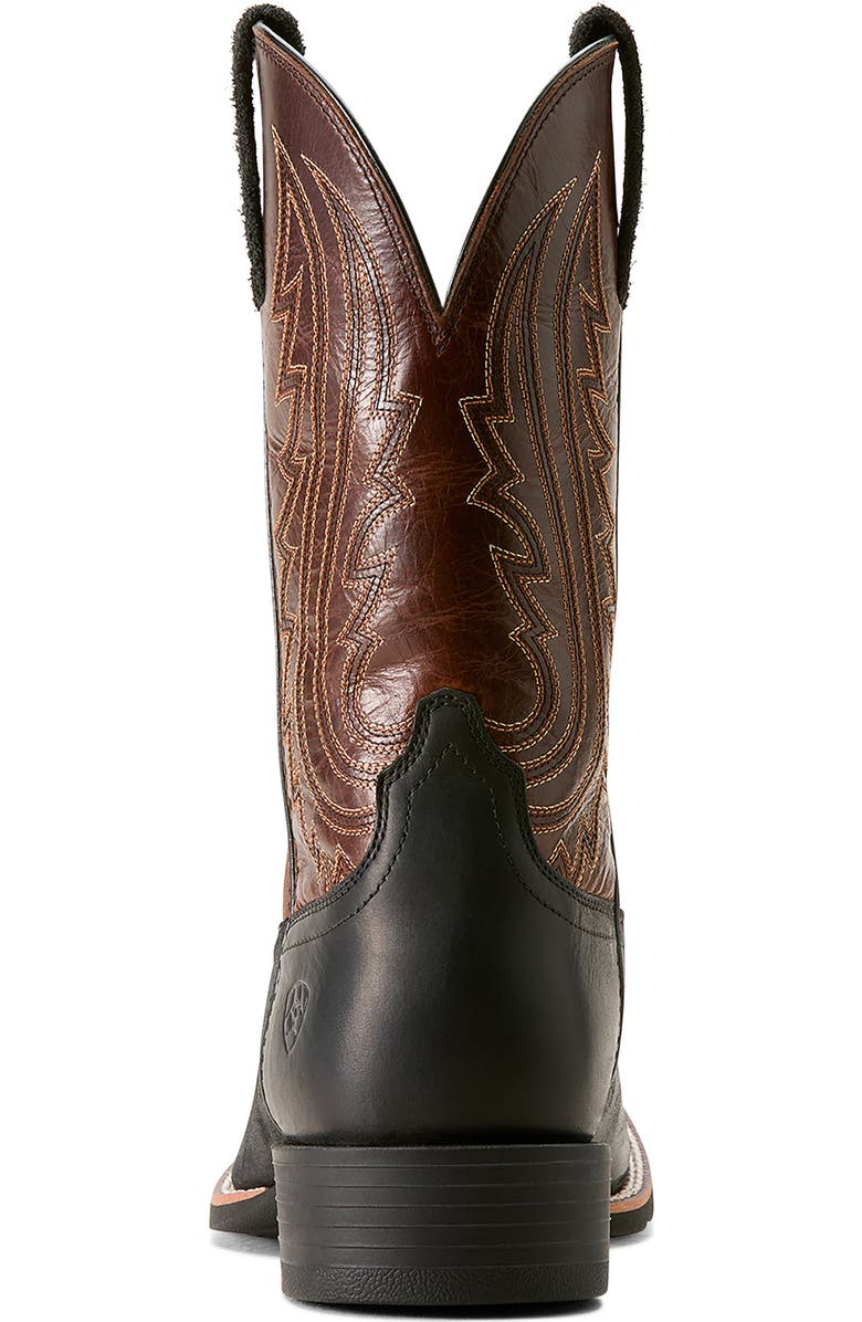 Ariat Sport Big Country Wide Square Toe Cowboy Boot, Alternate, color, Basic Black/ Mahogany